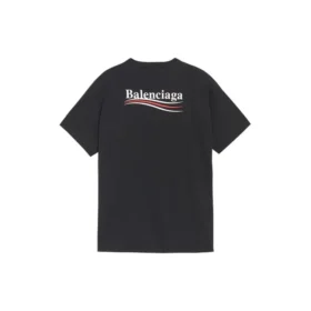 Camisa de manga curta masculina Balenciaga com estampado, preta, 570803TAV441000 Camisa de manga curta masculina Balenciaga com estampado, preta, 570803TAV441000