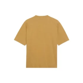 Camisa de manga curta masculina Balenciaga com gola redonda e estampado alfabético, cor cáqui 620969TIV509605 Camisa de manga curta masculina Balenciaga com gola redonda e estampado alfabético, cor cáqui 620969TIV509605