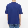 Camisa de manga curta masculina Balenciaga com logótipo «Alphabet», azul, 612966TIV541195