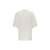 Camisa de manga curta masculina Balenciaga com logótipo «Alphabet», cinzenta e branca 641614TJVA99054