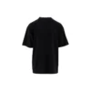 Camisa de manga curta masculina Balenciaga com logótipo oversize, estilo retro, ombros caídos, preta 620969TIVA11000