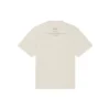 Camisa de manga curta masculina Balenciaga FW21 com estampado alfabético, bege 651795TJV909054