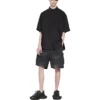 Camisa de manga curta Tape Type, corte largo «Preto» 738761TNM601000