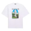 Camisa de manga curta unissexo SS21, de algodão, oversized, branca 641614TJVH69000