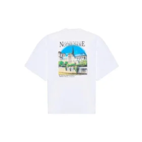 Camisa de manga curta unissexo SS21, de algodão, oversized, branca 641614TJVH69000 Camisa de manga curta unissexo SS21, de algodão, oversized, branca 641614TJVH69000
