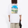 Camisa de manga curta unissexo SS21, de algodão, oversized, branca 641614TJVH69000