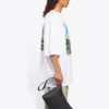 Camisa de manga curta unissexo SS21, de algodão, oversized, branca 641614TJVH69000