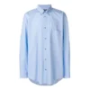 Camisa de popeline de algodão com logótipo nas costas «Azul claro» 508465TWB044850