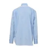 Camisa de popeline de algodão com logótipo nas costas «Azul claro» 508465TWB044850
