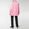 Camisa de popeline de algodão com logótipo nas costas «Pink» 556878TEM095630