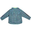 Camisa e T-shirt com padrão xadrez Trompe L’oeil «Azul e Amarelo Néon» 699371TMM116305