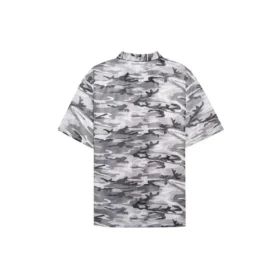 Camisa em malha camuflada «Cinza» 647651TJLC51240