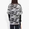 Camisa em malha camuflada «Cinza» 647651TJLC51240