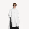 Camisa feminina com cauda em branco