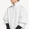 Camisa feminina com cauda em branco