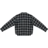 Camisa híbrida com decote em V «Anthracite Black White» 704271T41301163
