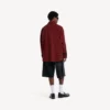 Camisa larga para homem em vermelho
