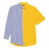 Camisa masculina Balenciaga SS21 com riscas e mangas largas 658850TIM369086