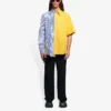 Camisa masculina Balenciaga SS21 com riscas e mangas largas 658850TIM369086