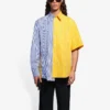 Camisa masculina Balenciaga SS21 com riscas e mangas largas 658850TIM369086
