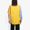 Camisa masculina Balenciaga SS21 com riscas e mangas largas 658850TIM369086