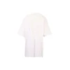Camisa masculina Balenciaga SS21 em algodão com logótipo, gola redonda e manga curta, branca 641655TJV879040