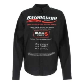 Camisa para limpeza a seco, corte largo «Black» 664626TEM161000