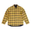 Camisa reversível oversized com padrão xadrez «Amarelo Azul» 720105TNM277660