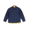 Camisa reversível oversized com padrão xadrez «Amarelo Azul» 720105TNM277660