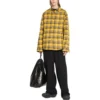 Camisa reversível oversized com padrão xadrez «Amarelo Azul» 720105TNM277660