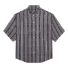 Camisa às riscas «Balenciaga Jeans» «Cinza Preto» 647354TKL321269