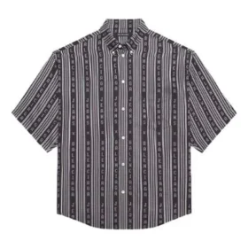 Camisa às riscas «Balenciaga Jeans» «Cinza Preto» 647354TKL321269