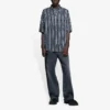 Camisa às riscas «Balenciaga Jeans» «Cinza Preto» 647354TKL321269