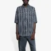 Camisa às riscas «Balenciaga Jeans» «Cinza Preto» 647354TKL321269