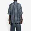 Camisa às riscas «Balenciaga Jeans» «Cinza Preto» 647354TKL321269