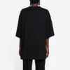 Camisa unissexo FW 21 com impressão de letras à escolha, preta 661715TKVD31070