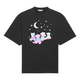 Camiseta com Estampado Love Bear SS21 Preta 641532TJVI11000 Camiseta com Estampado Love Bear SS21 Preta 641532TJVI11000