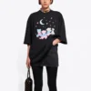 Camiseta com Estampado Love Bear SS21 Preta 641532TJVI11000