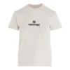 Camiseta com logótipo e gola redonda cinzenta/branca 612964TJVD99054