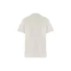 Camiseta com logótipo e gola redonda cinzenta/branca 612964TJVD99054