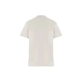 Camiseta com logótipo e gola redonda cinzenta/branca 612964TJVD99054 Camiseta com logótipo e gola redonda cinzenta/branca 612964TJVD99054