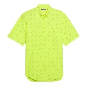 Camiseta com logótipo por toda a peça «Amarelo néon» 534332TILX67110
