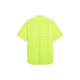 Camiseta com logótipo por toda a peça «Amarelo néon» 534332TILX67110