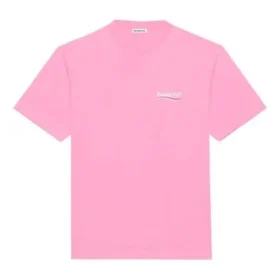 Camiseta de gola redonda com logótipo da Political Campaign, rosa/vermelha 641655TJVF75713 Camiseta de gola redonda com logótipo da Political Campaign, rosa/vermelha 641655TJVF75713