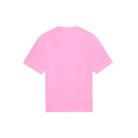 Camiseta de gola redonda com logótipo do patrocinador, rosa/vermelha 612965TJVD95764 Camiseta de gola redonda com logótipo do patrocinador, rosa/vermelha 612965TJVD95764