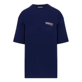 Camiseta de manga curta com gola redonda e estampado SS21, azul 641655TIV521195 Camiseta de manga curta com gola redonda e estampado SS21, azul 641655TIV521195