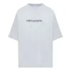 Camiseta de manga curta com gola redonda SS21, cinzenta, 620941TIV501167