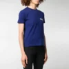 Camiseta de manga curta com logótipo em letras, azul 612964TIV521195