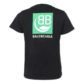 Camiseta de manga curta em algodão ecológico, preta 578133THV631000 Camiseta de manga curta em algodão ecológico, preta 578133THV631000