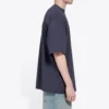 Camiseta de manga curta masculina Balenciaga com estampado da Political Campaign, azul-marinho 570803TAV444128